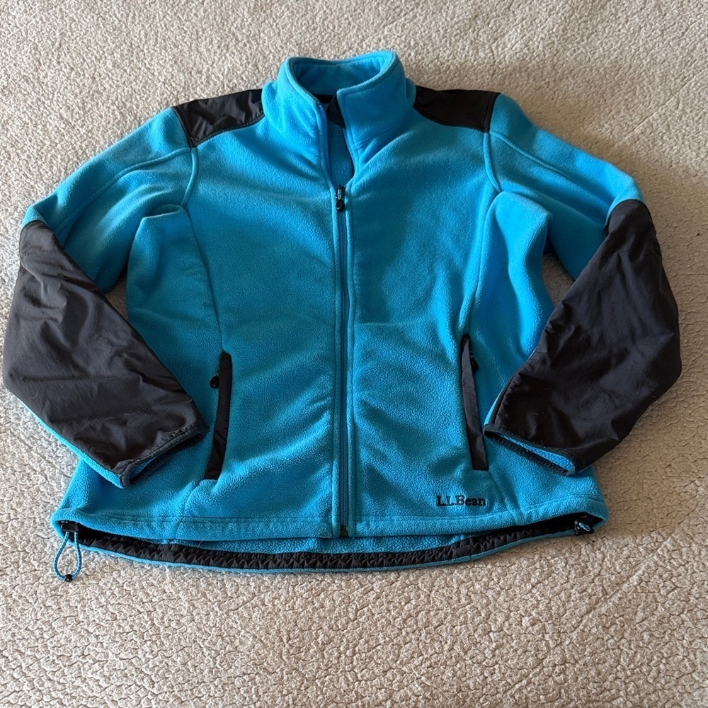 L.L. Bean Blue and Black Ski Jacket Medium